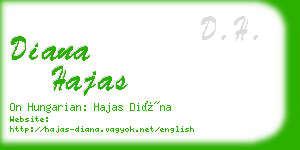 diana hajas business card